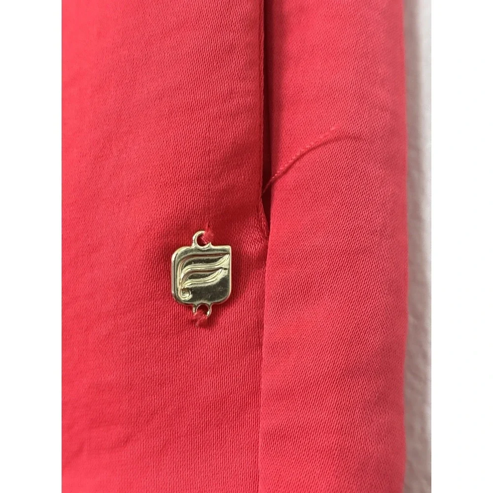 Fabletics Eco Satin Crop Pant Strawberry Women's Size large